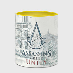 Кружка 3D Assassin’s Creed Unity, цвет: 3D-белый + желтый — фото 2