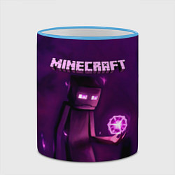 Кружка 3D Minecraft Слендермен, цвет: 3D-небесно-голубой кант — фото 2
