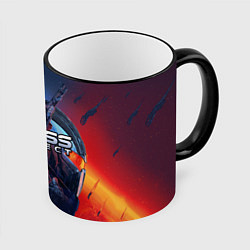 Кружка 3D Mass EFFECT Legendary ed, цвет: 3D-черный кант