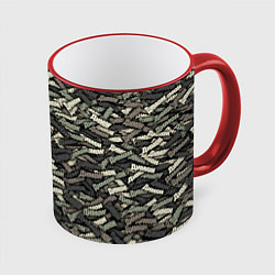 Кружка 3D Камуфляж - Димон, цвет: 3D-красный кант