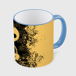 Кружка 3D Bendy And The Ink Machine краска, цвет: 3D-небесно-голубой кант