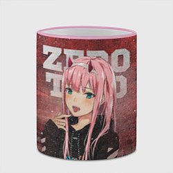 Кружка 3D Zero Two, цвет: 3D-розовый кант — фото 2