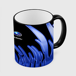Кружка 3D Subaru, цвет: 3D-черный кант