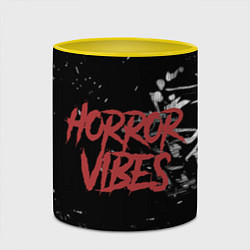 Кружка 3D Хоррор настроение, цвет: 3D-белый + желтый — фото 2