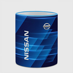 Кружка 3D Nissan, цвет: 3D-небесно-голубой кант — фото 2