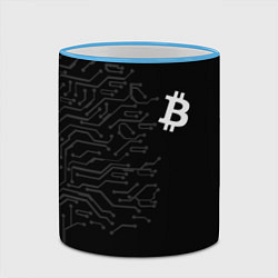 Кружка 3D БИТКОИН BITCOIN, цвет: 3D-небесно-голубой кант — фото 2