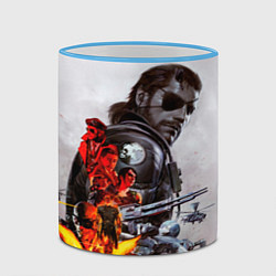 Кружка 3D Metal Gear, цвет: 3D-небесно-голубой кант — фото 2