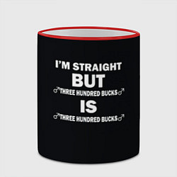 Кружка 3D IM STRAIGHT, цвет: 3D-красный кант — фото 2