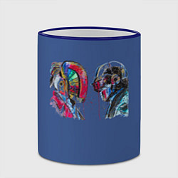 Кружка 3D Daft Punk, цвет: 3D-синий кант — фото 2