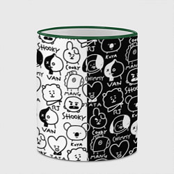 Кружка 3D BTS BT21, цвет: 3D-зеленый кант — фото 2