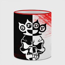Кружка 3D Five Finger Death Punch 5, цвет: 3D-красный кант — фото 2