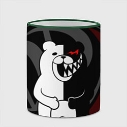 Кружка 3D MONOKUMA МОНОКУМА DANGANRO, цвет: 3D-зеленый кант — фото 2