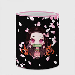 Кружка 3D NEZUKO НЕЗУКО, цвет: 3D-розовый кант — фото 2