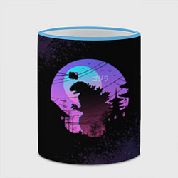 Кружка 3D GODZILLA ГОДЗИЛЛА, цвет: 3D-небесно-голубой кант — фото 2