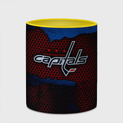 Кружка 3D WASHINGTON CAPITALS, цвет: 3D-белый + желтый — фото 2