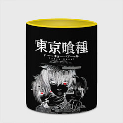 Кружка 3D Who am I? Tokyo Ghoul, цвет: 3D-белый + желтый — фото 2