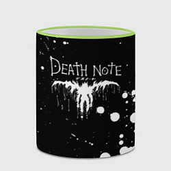 Кружка 3D DEATH NOTE ТЕТРАДЬ СМЕРТИ, цвет: 3D-светло-зеленый кант — фото 2