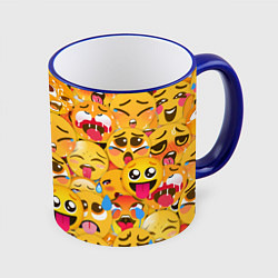 Кружка цветная AHEGAO EMOJI