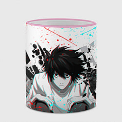 Кружка 3D DEATH NOTE ТЕТРАДЬ СМЕРТИ, цвет: 3D-розовый кант — фото 2