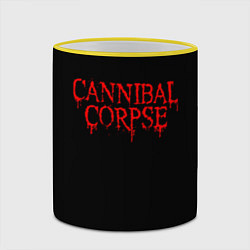 Кружка 3D Cannibal Corpse, цвет: 3D-желтый кант — фото 2