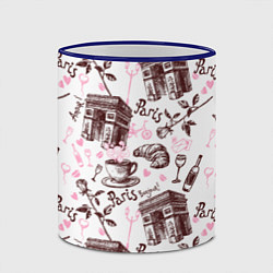 Кружка 3D Париж Paris, цвет: 3D-синий кант — фото 2