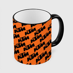 Кружка 3D KTM КТМ Z, цвет: 3D-черный кант