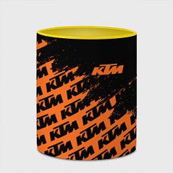 Кружка 3D KTM КТМ, цвет: 3D-белый + желтый — фото 2