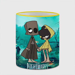 Кружка 3D Little Nightmares 2, цвет: 3D-желтый кант — фото 2