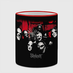 Кружка 3D Slipknot Группа, цвет: 3D-красный кант — фото 2