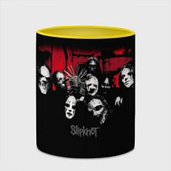 Кружка 3D Slipknot Группа, цвет: 3D-белый + желтый — фото 2