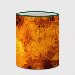 Кружка 3D Стимпанк, цвет: 3D-зеленый кант — фото 2