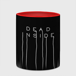 Кружка 3D DEAD INSIDE DEATH STRANDING, цвет: 3D-белый + красный — фото 2