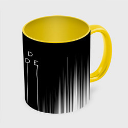 Кружка 3D DEAD INSIDE DEATH STRANDING, цвет: 3D-белый + желтый