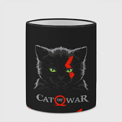 Кружка 3D Cat of war, цвет: 3D-черный кант — фото 2