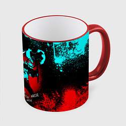 Кружка 3D SOLO LEVELING МАНХВА, цвет: 3D-красный кант