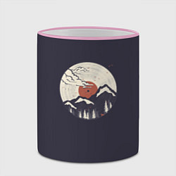 Кружка 3D Mountain Vinyl Record, цвет: 3D-розовый кант — фото 2