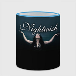 Кружка 3D Nightwish with Tarja, цвет: 3D-небесно-голубой кант — фото 2
