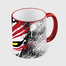 Кружка 3D БЛИЧ МАСКА BLEACH, цвет: 3D-красный кант