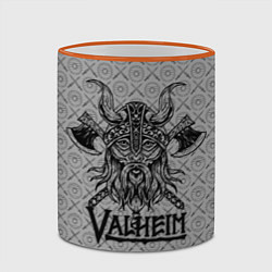 Кружка 3D Valheim Viking dark, цвет: 3D-оранжевый кант — фото 2
