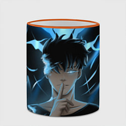 Кружка 3D Solo leveling Manga, цвет: 3D-оранжевый кант — фото 2