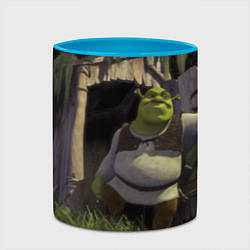 Кружка 3D Shrek: Somebody Once Told Me, цвет: 3D-белый + небесно-голубой — фото 2