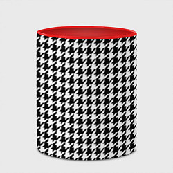 Кружка 3D Гусиная лапка, цвет: 3D-белый + красный — фото 2