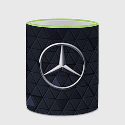 Кружка 3D MERCEDES BENZ 3D Geometry 3Д, цвет: 3D-светло-зеленый кант — фото 2