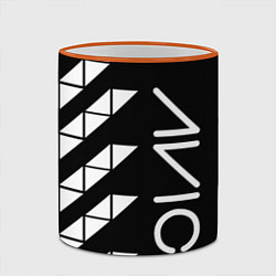 Кружка 3D AVICII ГЕОМЕТРИЯ, цвет: 3D-оранжевый кант — фото 2