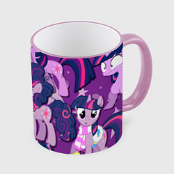 Кружка 3D Twilight Sparkle, цвет: 3D-розовый кант