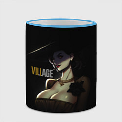 Кружка 3D Resident Evil Village Вампирша, цвет: 3D-небесно-голубой кант — фото 2