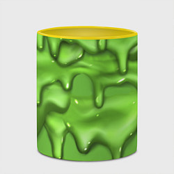 Кружка 3D Green Slime, цвет: 3D-белый + желтый — фото 2
