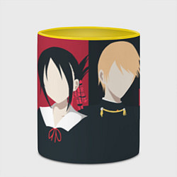 Кружка 3D Kaguya and Miyuki, цвет: 3D-белый + желтый — фото 2