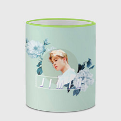 Кружка 3D Чимин в цветах, цвет: 3D-светло-зеленый кант — фото 2