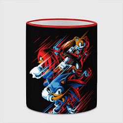 Кружка 3D Sonics team, цвет: 3D-красный кант — фото 2